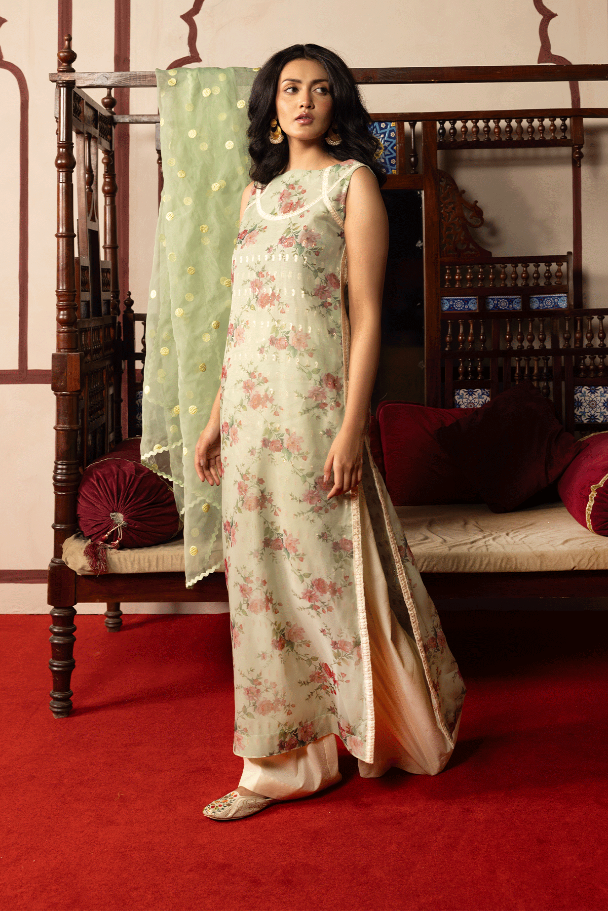 Erum Khan | Intezar e Eid | Rimjhim - Designer Dress - Type : Ladies Clothes - Available at Libayah - 100% Original