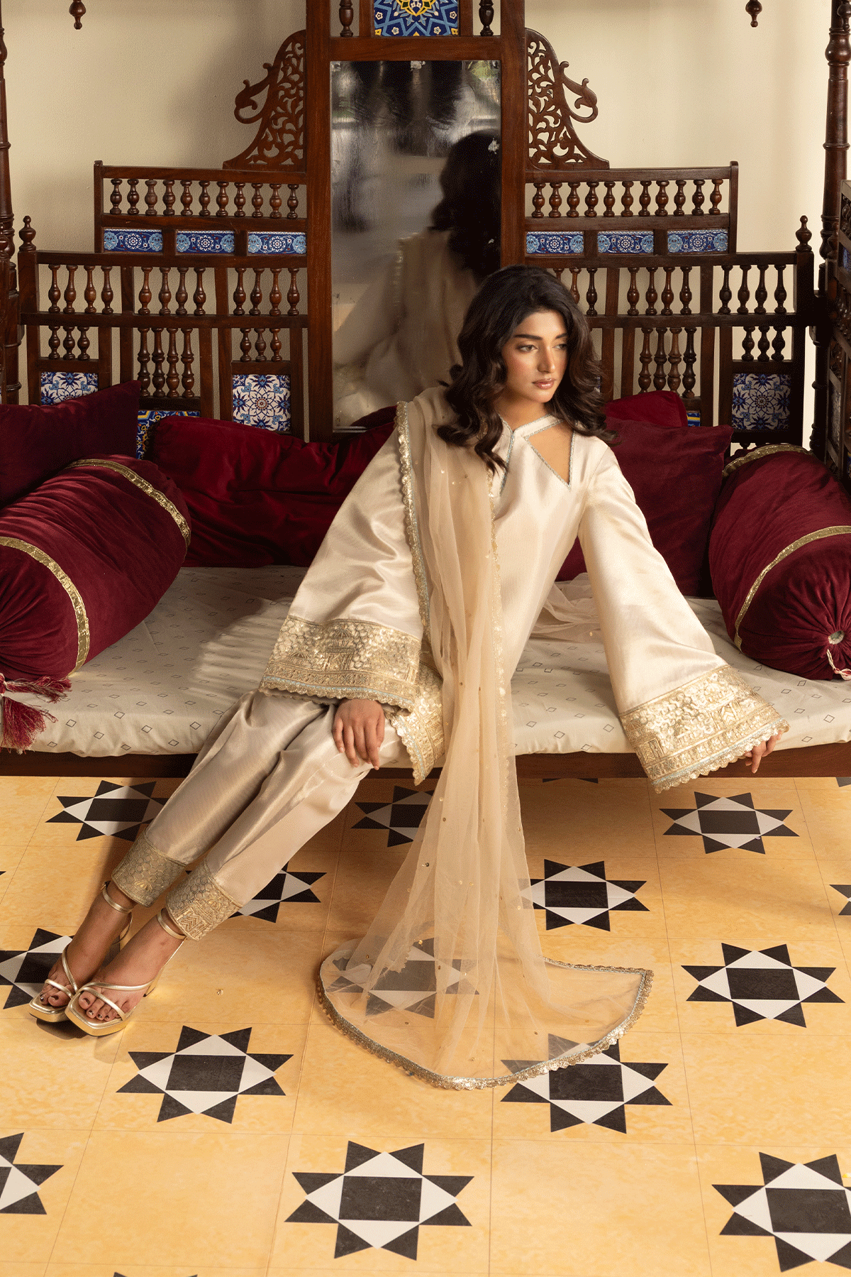 Erum Khan | Intezar e Eid | Nazaakat - Designer Dress - Type : Ladies Clothes - Available at Libayah - 100% Original