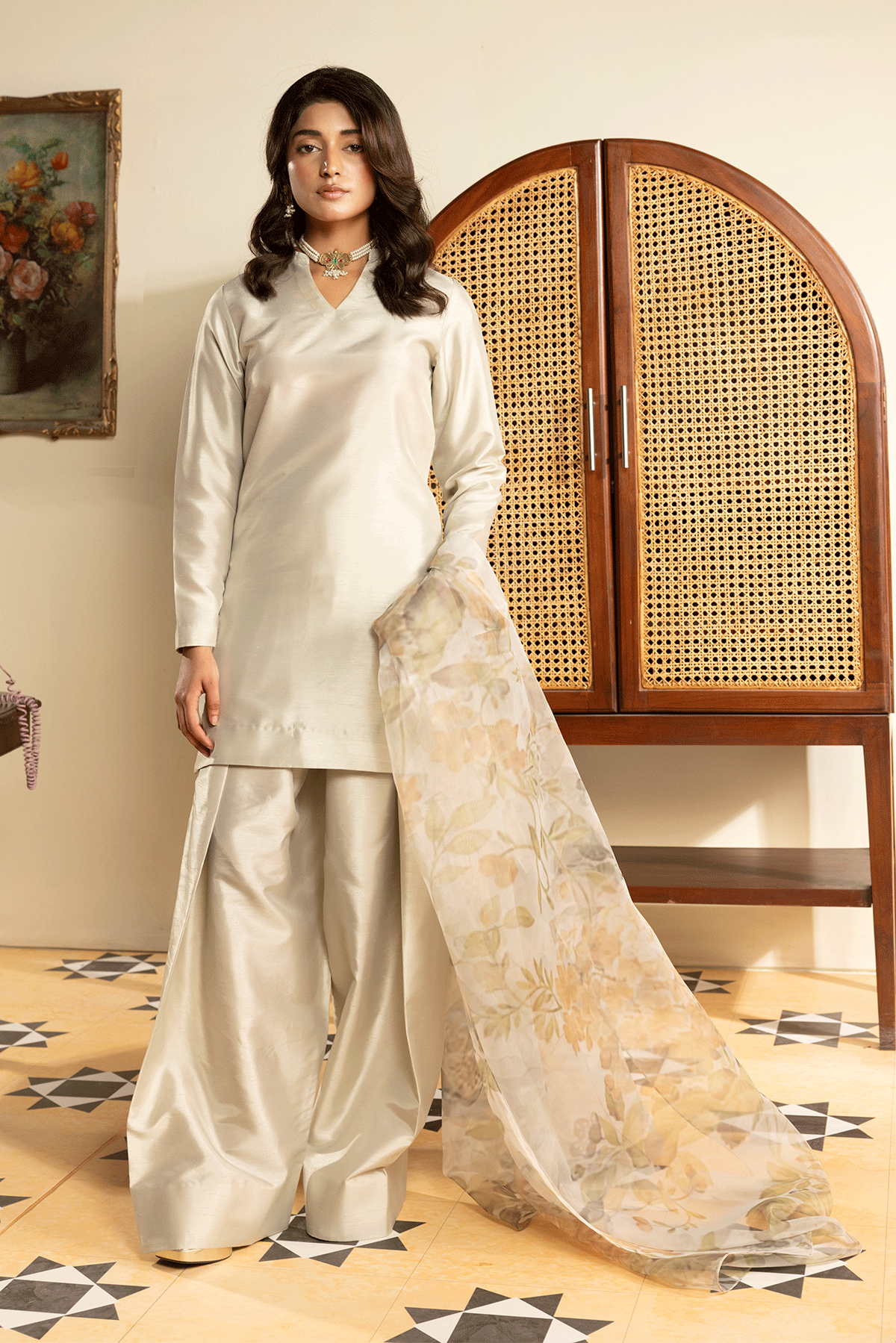 Erum Khan | Intezar e Eid | Lamha - Designer Dress - Type : Ladies Clothes - Available at Libayah - 100% Original