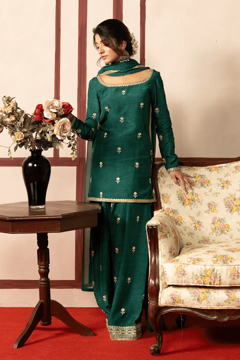 Erum Khan | Intezar e Eid | Firoza - Designer Dress - Type : Ladies Clothes - Available at Libayah - 100% Original