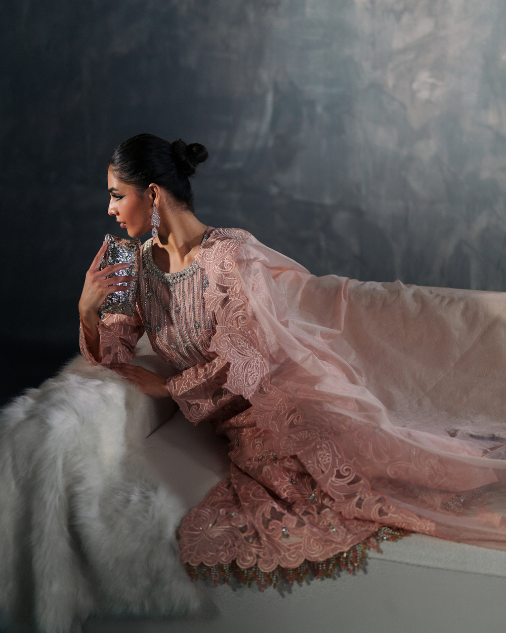 Vasal | Zyra Luxe Pret 26 | Peach Charm by Vasal - Designer Dress  - Type : Ladies Clothes - Available at Libayah - 100% Original 