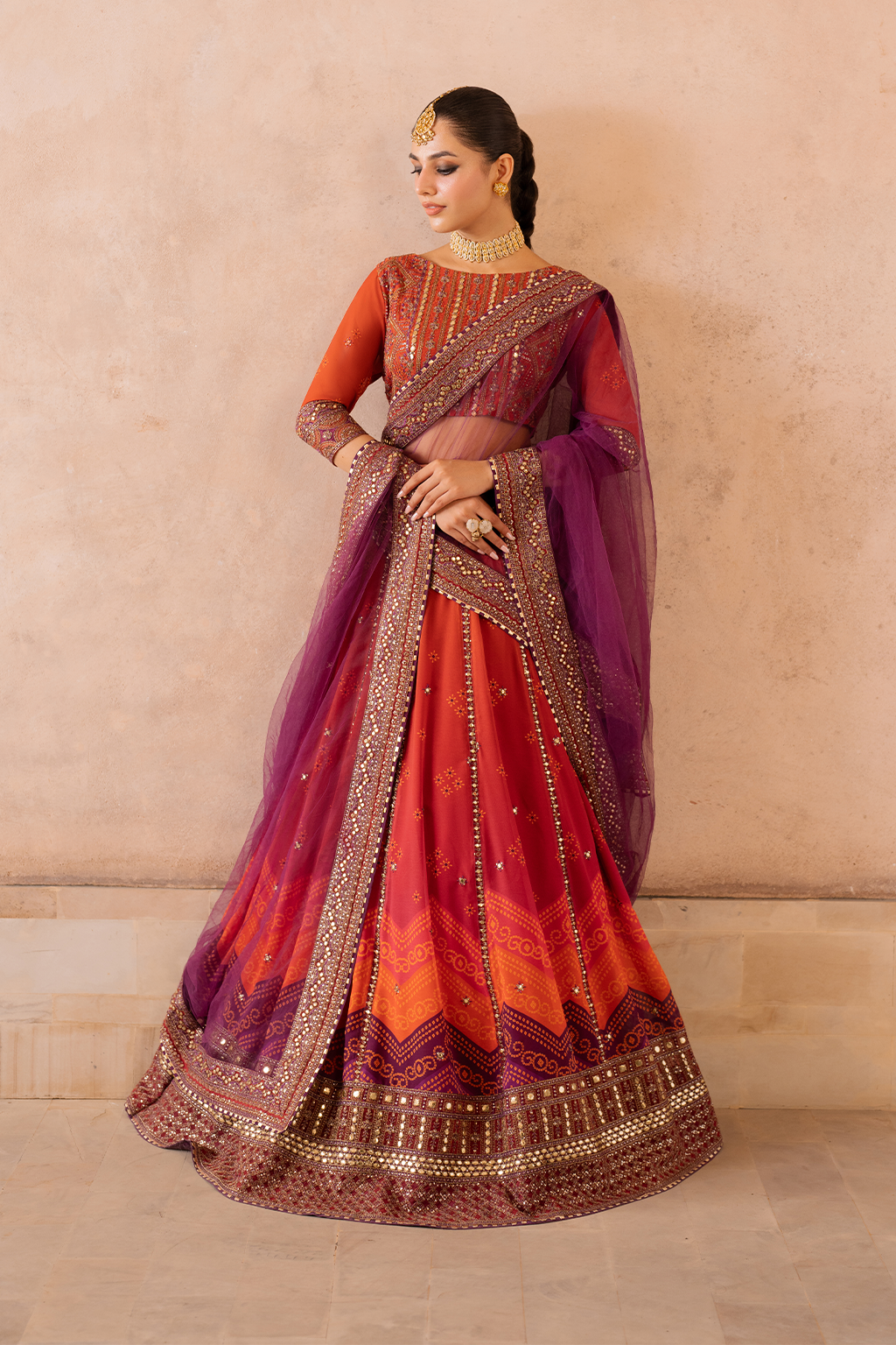 Iznik | Bandhani Formals | UE-334 by Iznik - Designer Dress - Type: Ladies Clothes - Available at Libayah - 100% Original