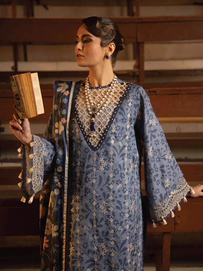 Faiza Faisal | Maya Luxury Lawn | Gamze by Faiza Faisal - Designer Dress - Type: Ladies Clothes - Available at Libayah - 100% Original