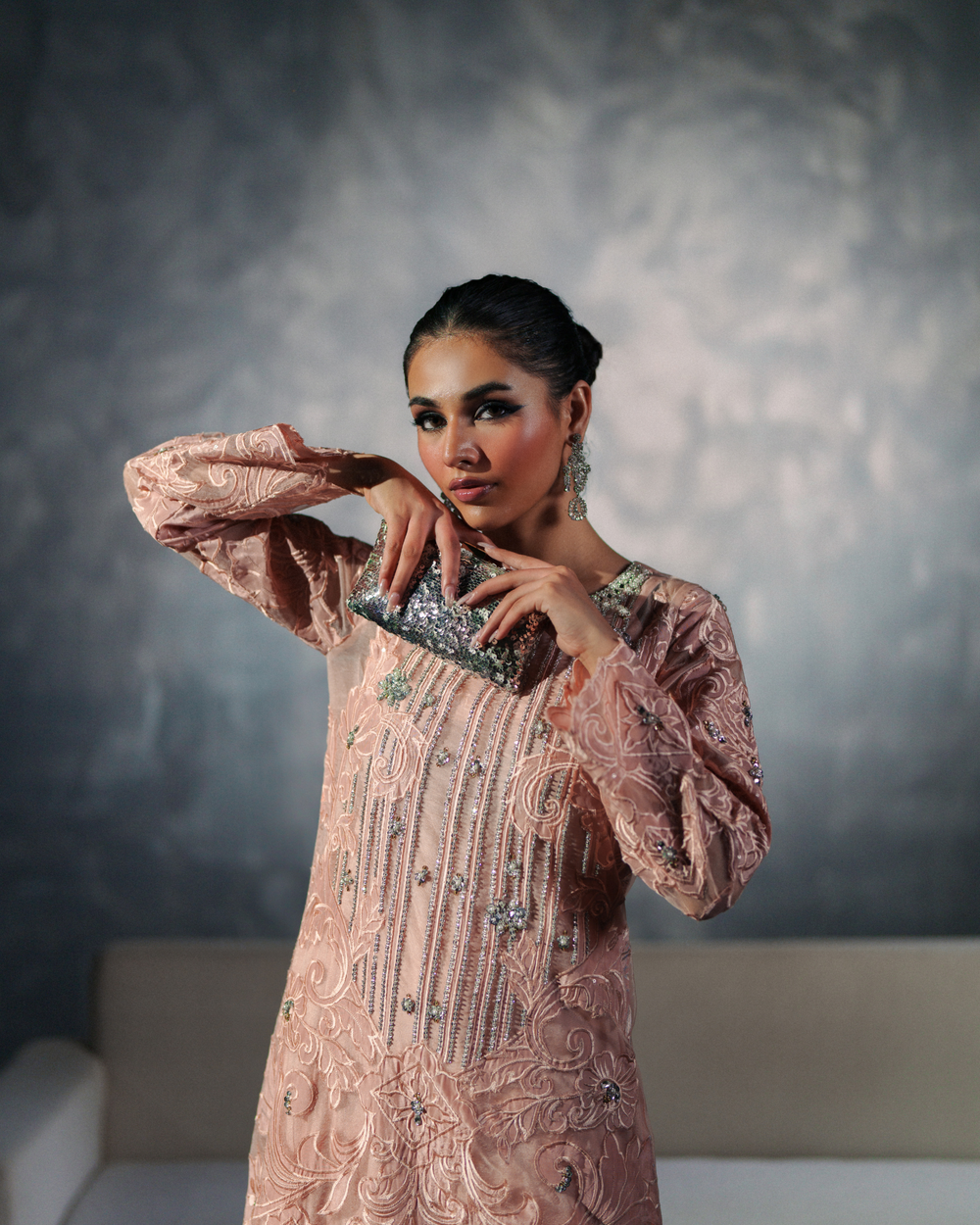 Vasal | Zyra Luxe Pret 26 | Peach Charm by Vasal - Designer Dress  - Type : Ladies Clothes - Available at Libayah - 100% Original 