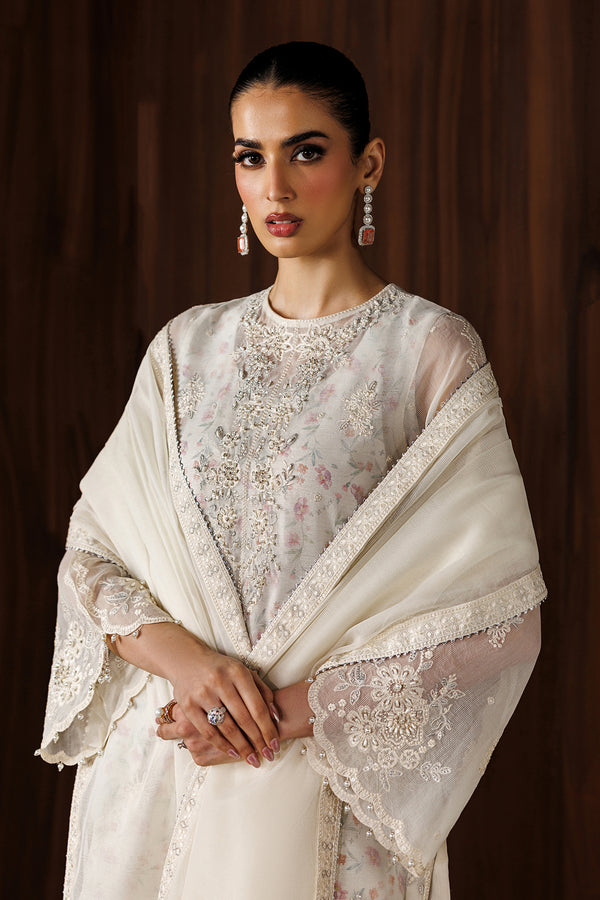 Baroque | Formals Collection | EMBROIDERED COTTON NET UF-4440 by Baroque - Designer Dress  - Type : Ladies Clothes - Available at Libayah - 100% Original 