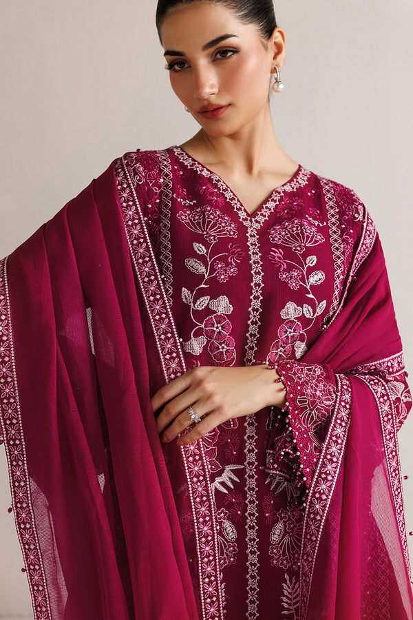 Baroque | Formals Collection | EMBROIDERED COTTON NET UF-4511 by Baroque - Designer Dress  - Type : Ladies Clothes - Available at Libayah - 100% Original 