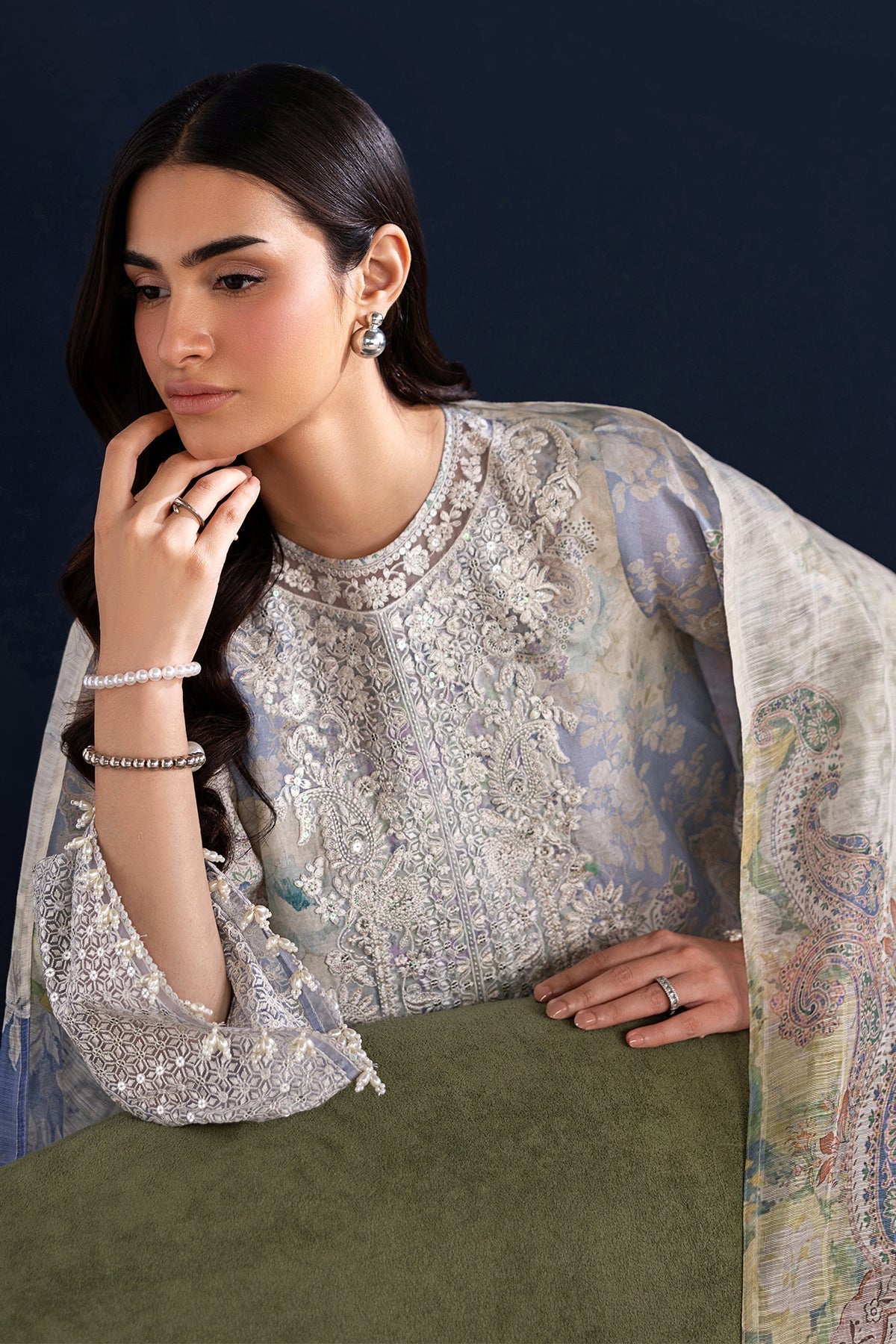 Baroque | Luxury Summer Pret | UF-4459 by Baroque - Designer Dress  - Type : Ladies Clothes - Available at Libayah - 100% Original 