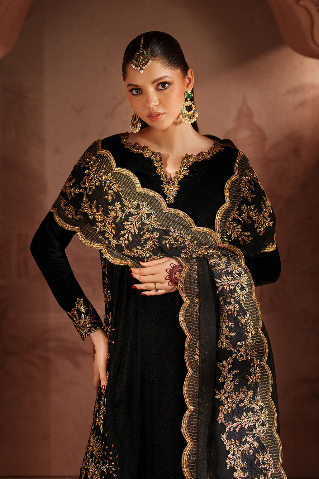 Iznik | Velvet 25 | IV-62 Embroidered Velvet by Iznik - Designer Dress - Type : Ladies Clothes - Available at Libayah - 100% Original 