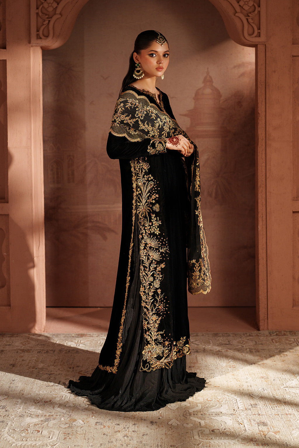 Iznik | Velvet 25 | IV-62 Embroidered Velvet by Iznik - Designer Dress - Type : Ladies Clothes - Available at Libayah - 100% Original 