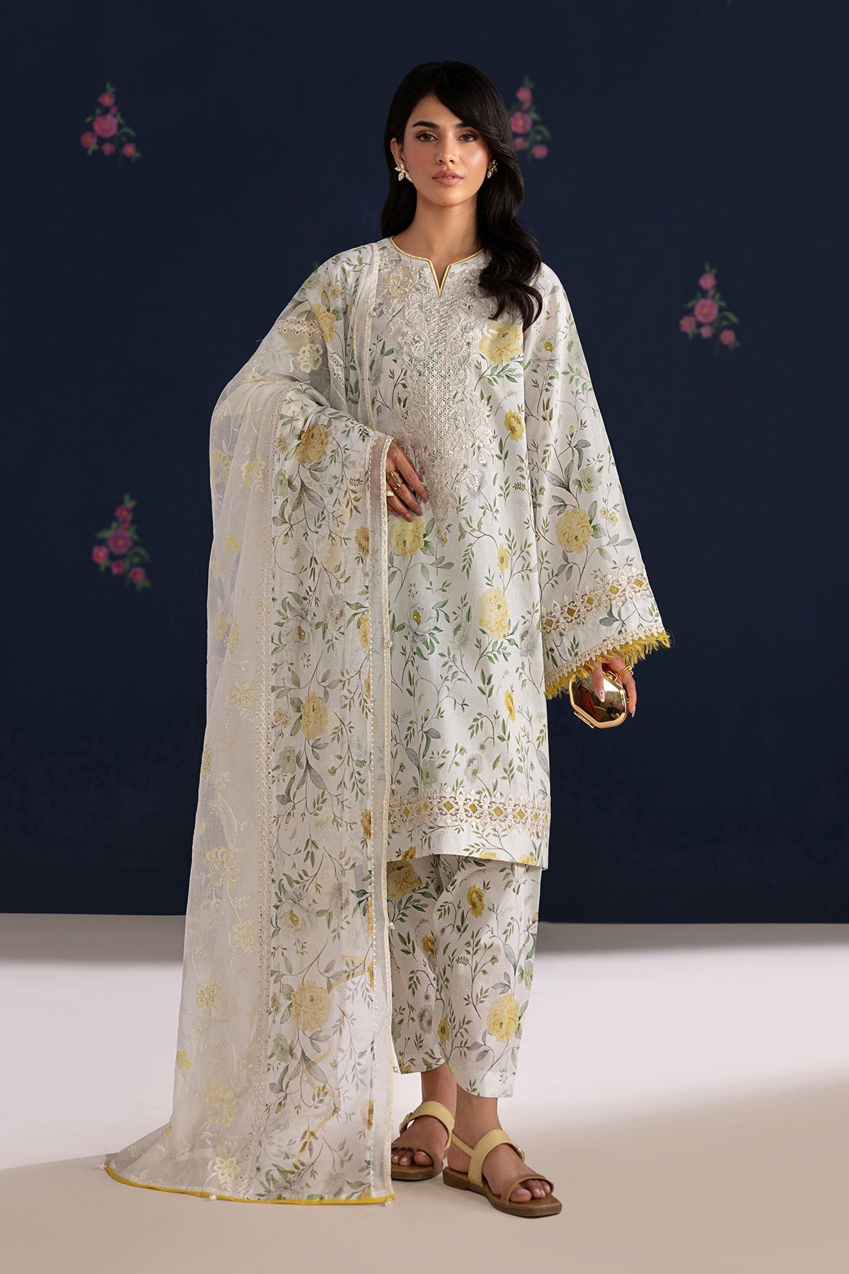 Baroque | Luxury Summer Pret | UF-4460 by Baroque - Designer Dress  - Type : Ladies Clothes - Available at Libayah - 100% Original 