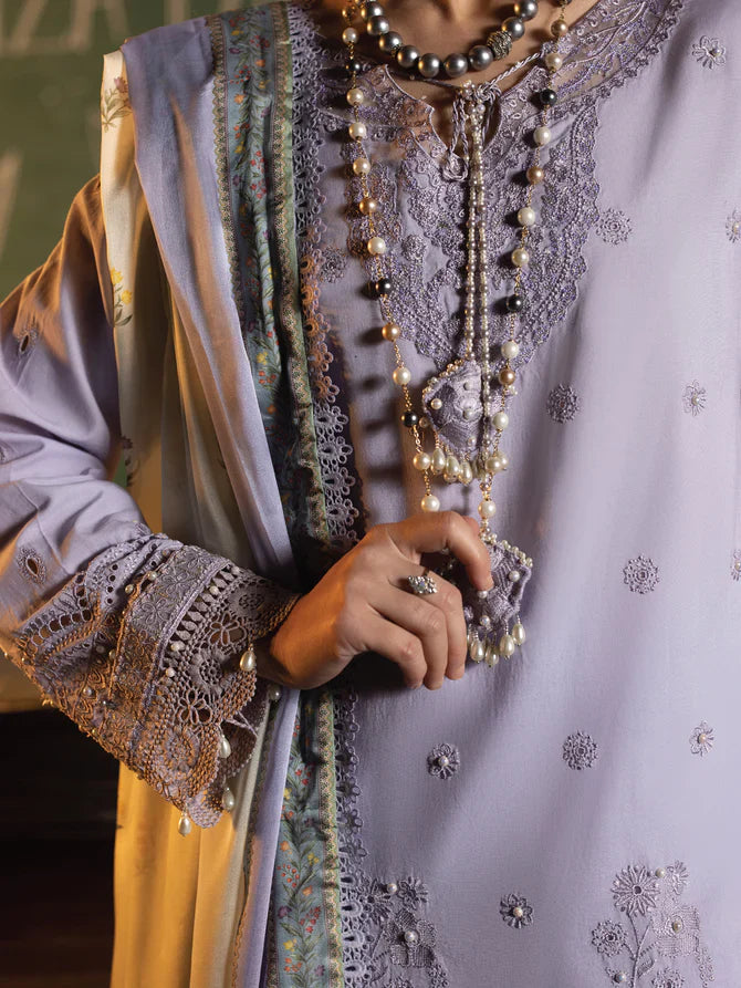 Faiza Faisal | Maya Luxury Lawn | Nazali by Faiza Faisal - Designer Dress - Type: Ladies Clothes - Available at Libayah - 100% Original
