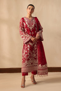 Baroque | Formals Collection | EMBROIDERED CHIFFON UF-4491 by Baroque - Designer Dress  - Type : Ladies Clothes - Available at Libayah - 100% Original 