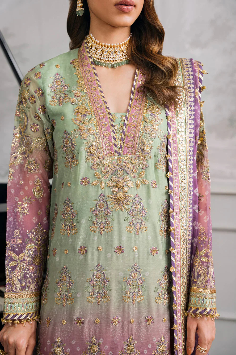 Baroque | Chantelle Embroidered Collection | CH12-08 by Baroque - Designer Dress - Type: Ladies Clothes - Available at Libayah - 100% Original