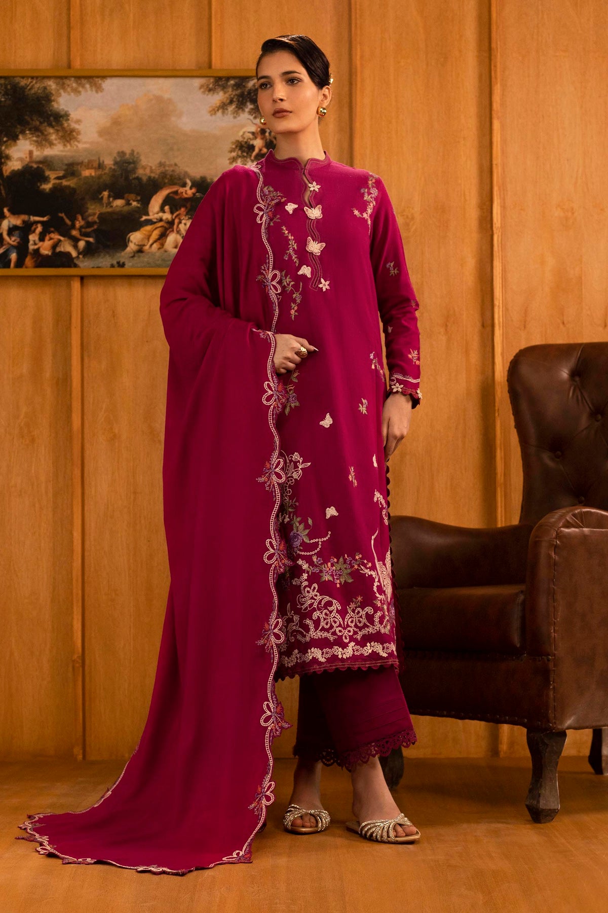 Sana Safinaz | Muzlin Winter 25 | 012A by Sana Safinaz - Designer Dress - Type : Ladies Clothes - Available at Libayah - 100% Original 