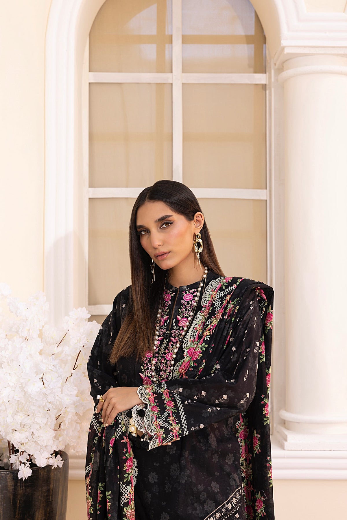 LSM | Embroidered and Printed Lawn | LG-MM-0220 by LSM - Designer Dress - Type: Ladies Clothes - Available at Libayah - 100% Original