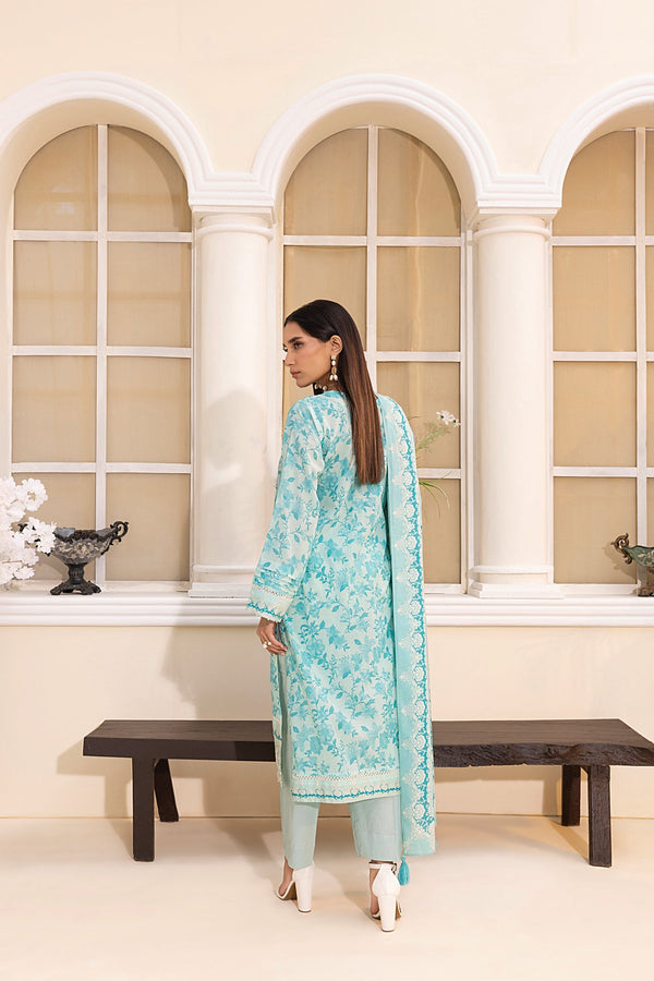 LSM | Embroidered and Printed Lawn | LG-MM-0221 by LSM - Designer Dress - Type: Ladies Clothes - Available at Libayah - 100% Original