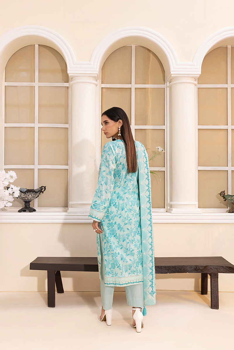 LSM | Embroidered and Printed Lawn | LG-MM-0221 by LSM - Designer Dress - Type: Ladies Clothes - Available at Libayah - 100% Original