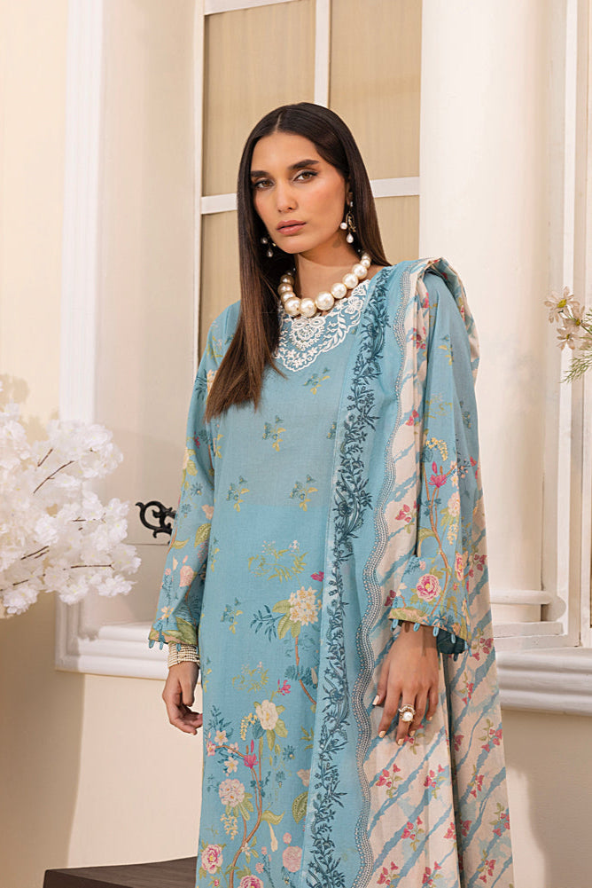 LSM | Embroidered and Printed Lawn | LG-MM-0222 by LSM - Designer Dress - Type: Ladies Clothes - Available at Libayah - 100% Original