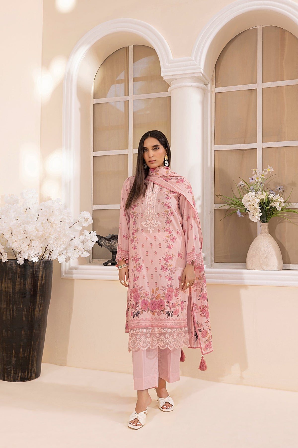 LSM | Embroidered and Printed Lawn | LG-MM-0224 by LSM - Designer Dress - Type: Ladies Clothes - Available at Libayah - 100% Original