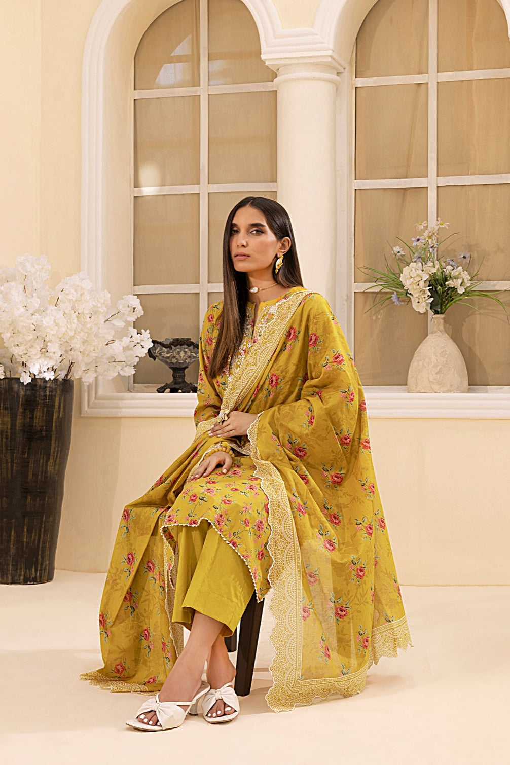 LSM | Embroidered and Printed Lawn | LG-MM-0226 by LSM - Designer Dress - Type: Ladies Clothes - Available at Libayah - 100% Original