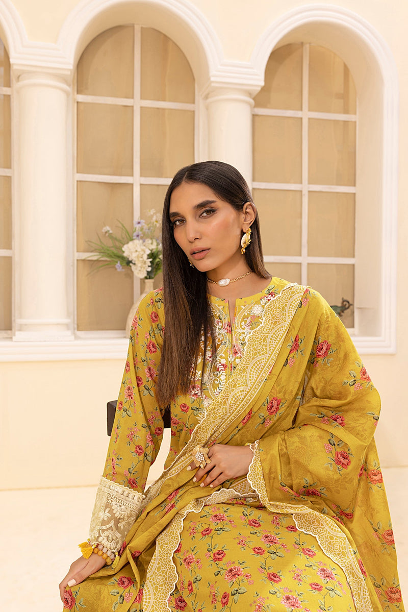 LSM | Embroidered and Printed Lawn | LG-MM-0226 by LSM - Designer Dress - Type: Ladies Clothes - Available at Libayah - 100% Original