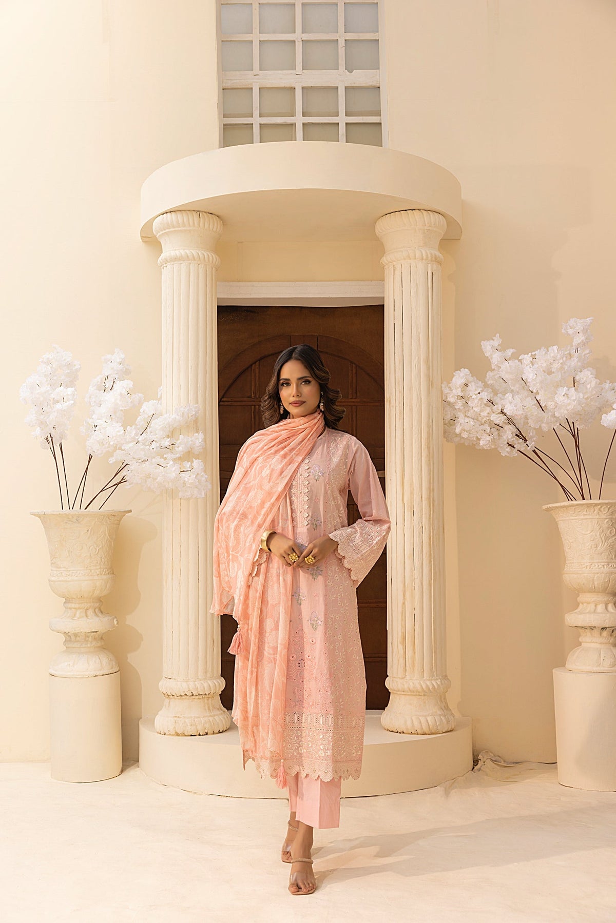 LSM | Embroidered and Printed Lawn | LG-IZ-0201 by LSM - Designer Dress - Type: Ladies Clothes - Available at Libayah - 100% Original