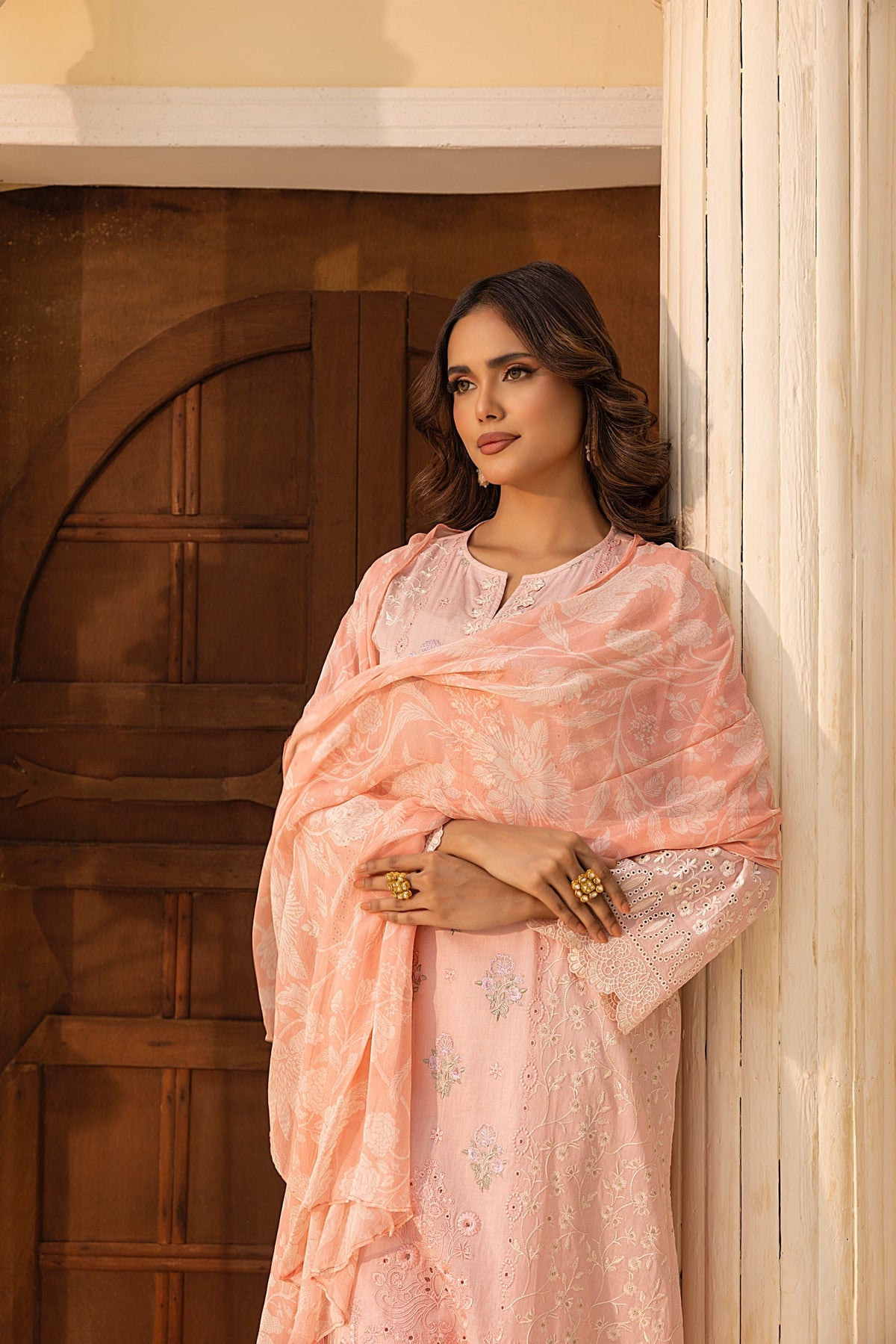 LSM | Embroidered and Printed Lawn | LG-IZ-0201 by LSM - Designer Dress - Type: Ladies Clothes - Available at Libayah - 100% Original