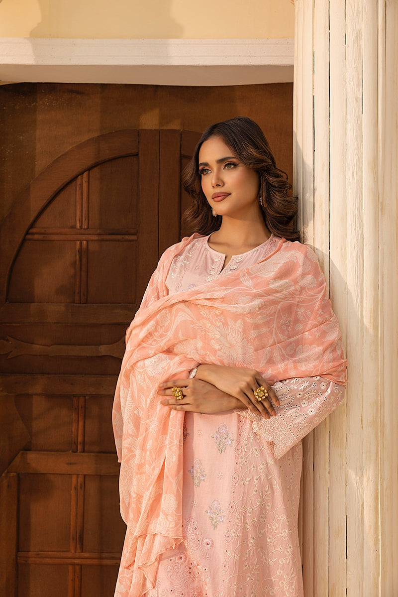 LSM | Embroidered and Printed Lawn | LG-IZ-0201 by LSM - Designer Dress - Type: Ladies Clothes - Available at Libayah - 100% Original