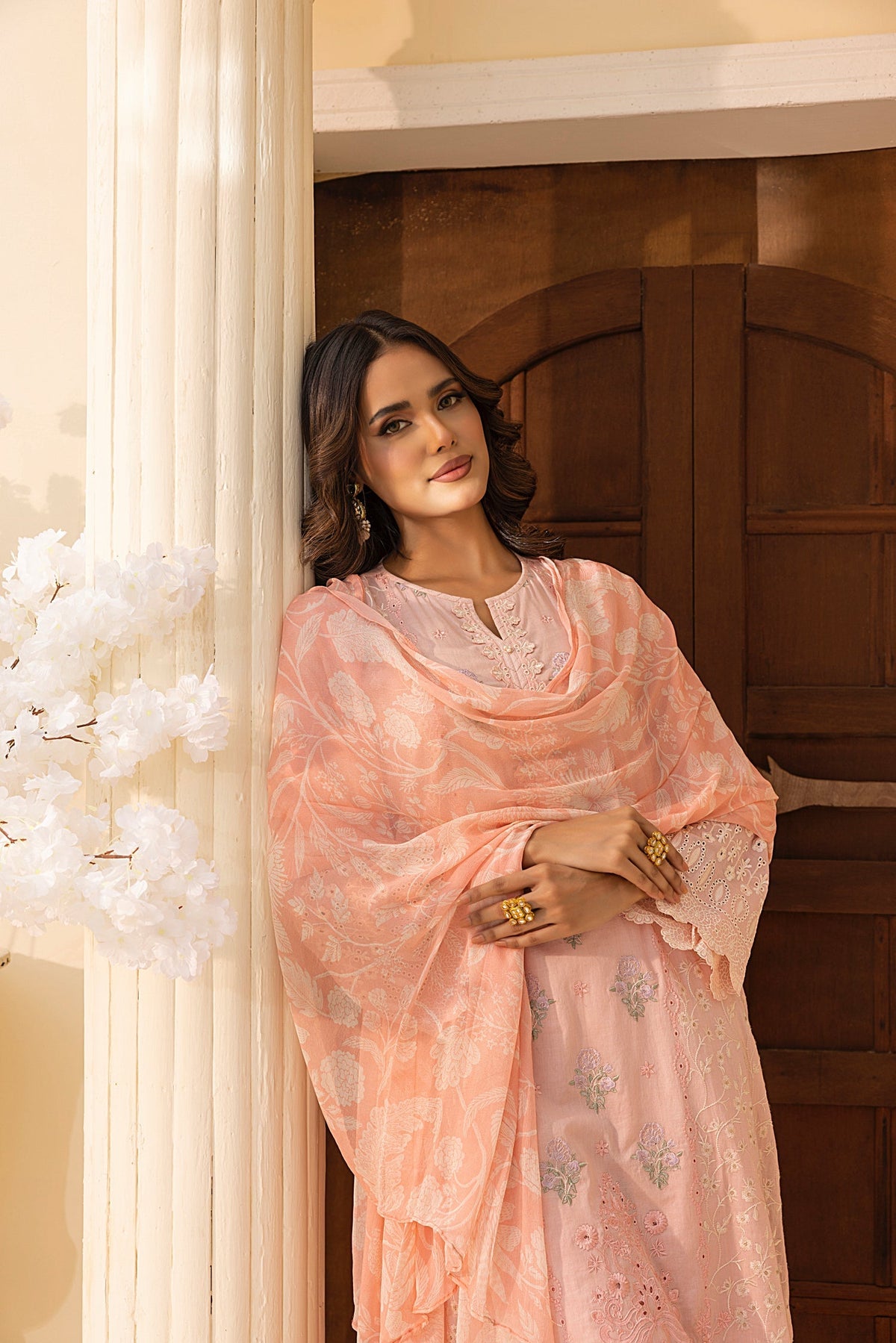 LSM | Embroidered and Printed Lawn | LG-IZ-0201 by LSM - Designer Dress - Type: Ladies Clothes - Available at Libayah - 100% Original