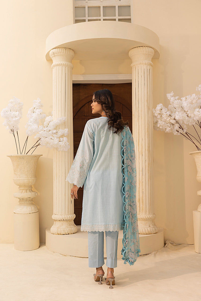 LSM | Embroidered and Printed Lawn | LG-IZ-0200 by LSM - Designer Dress - Type: Ladies Clothes - Available at Libayah - 100% Original