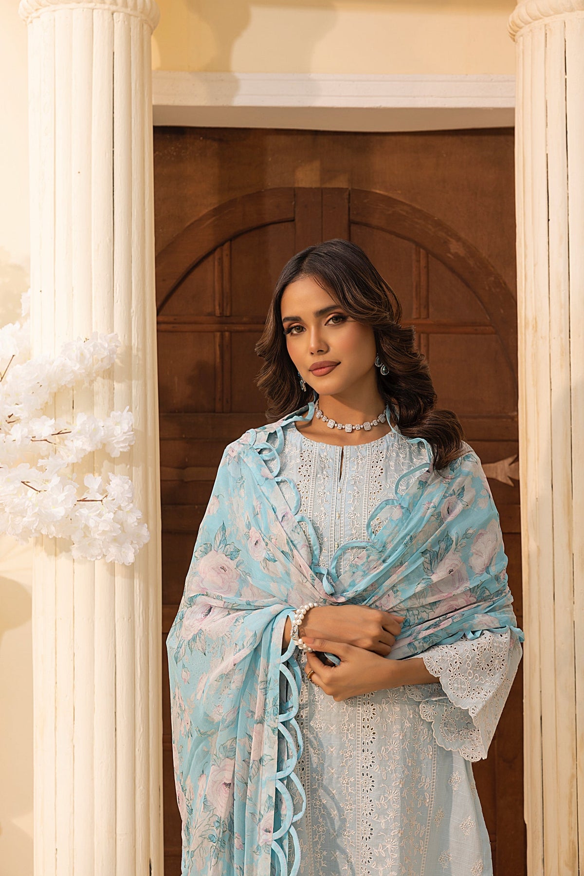 LSM | Embroidered and Printed Lawn | LG-IZ-0200 by LSM - Designer Dress - Type: Ladies Clothes - Available at Libayah - 100% Original