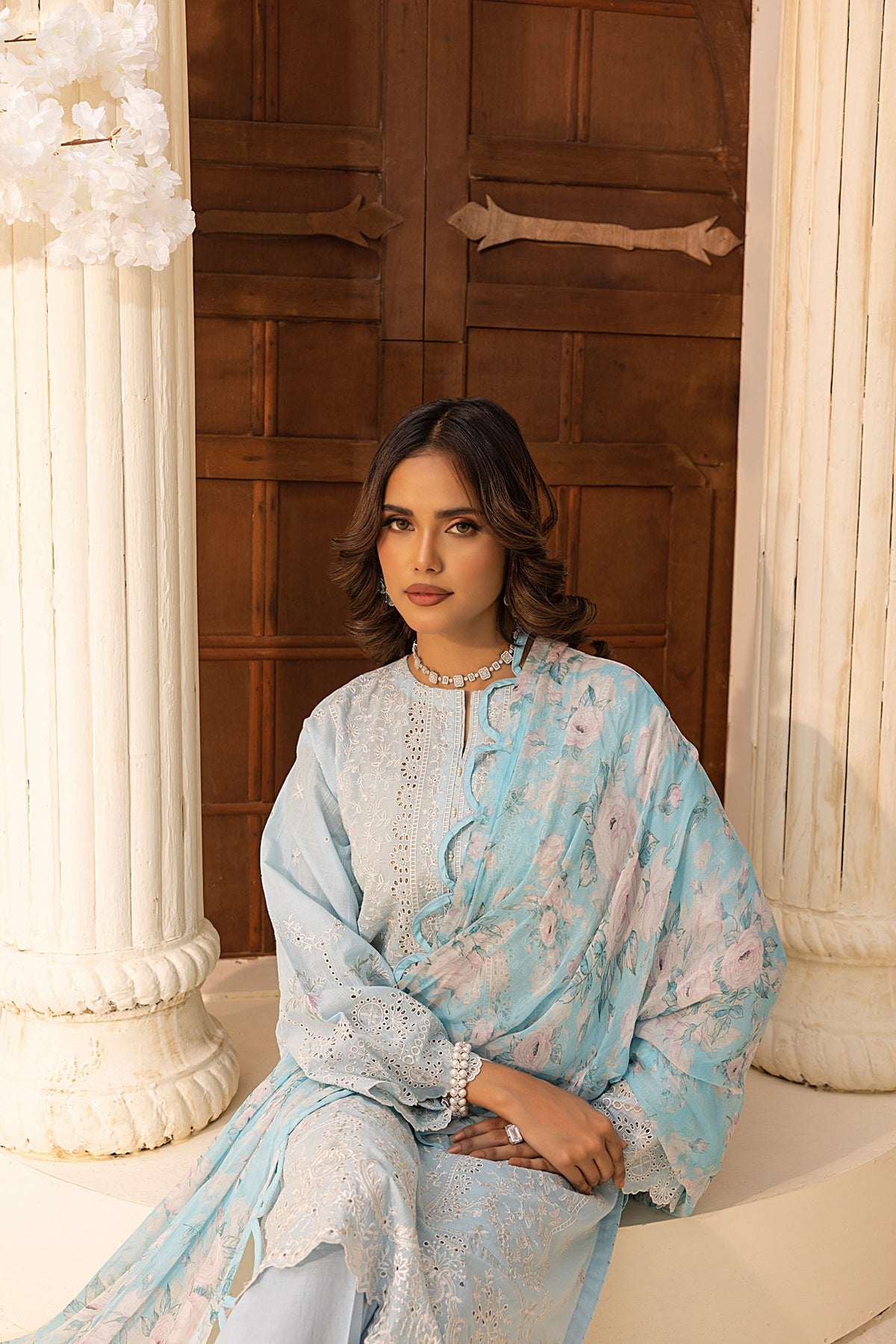 LSM | Embroidered and Printed Lawn | LG-IZ-0200 by LSM - Designer Dress - Type: Ladies Clothes - Available at Libayah - 100% Original