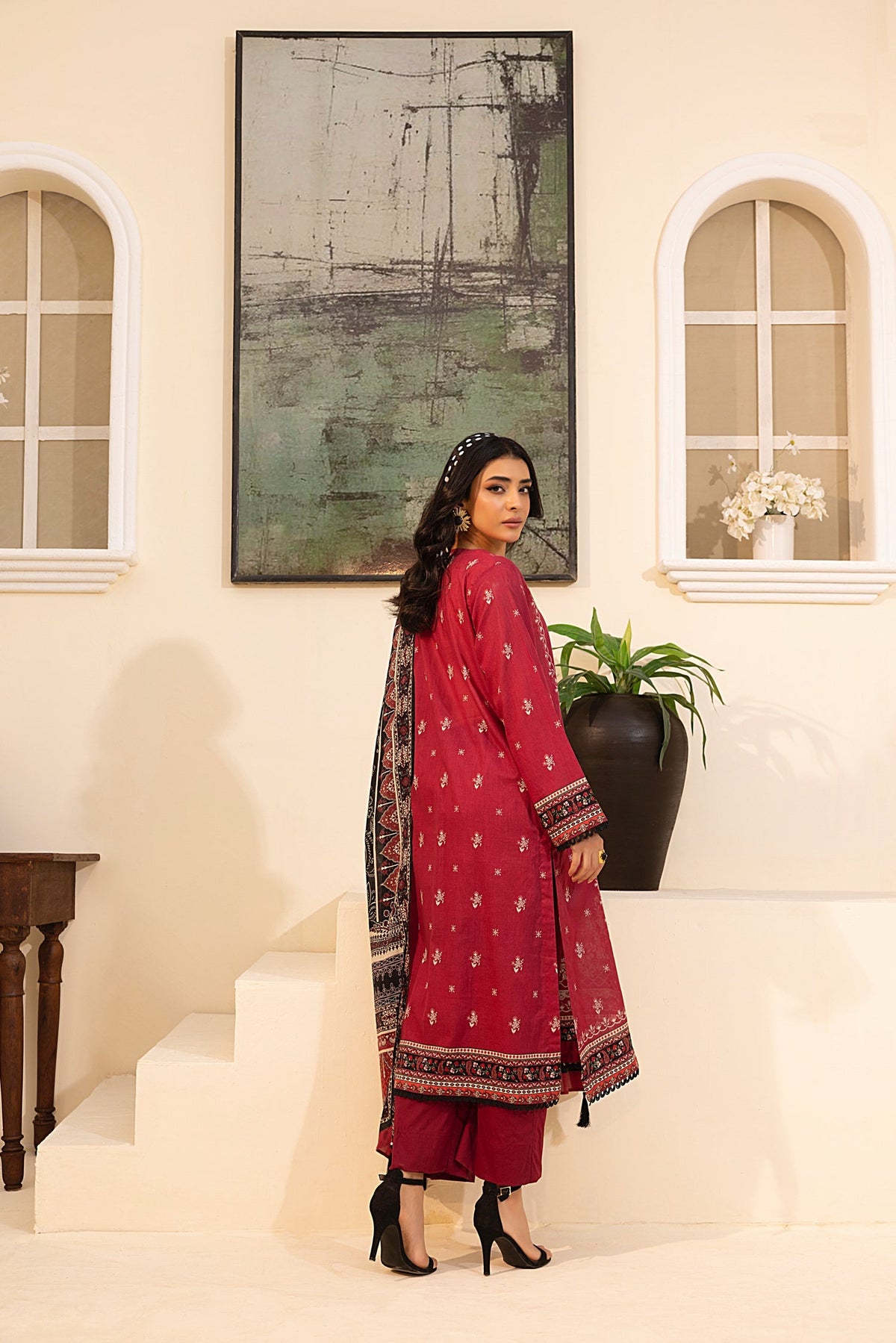 LSM | Embroidered and Printed Lawn | LG-MM-0242 by LSM - Designer Dress - Type: Ladies Clothes - Available at Libayah - 100% Original