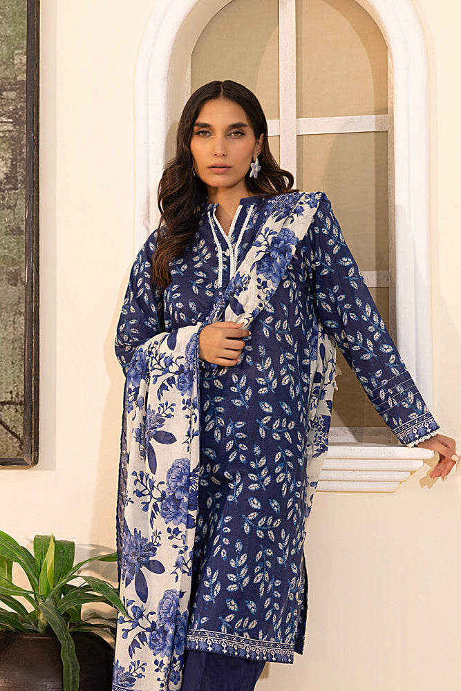 LSM | Embroidered and Printed Lawn | LG-MM-0243 by LSM - Designer Dress - Type: Ladies Clothes - Available at Libayah - 100% Original