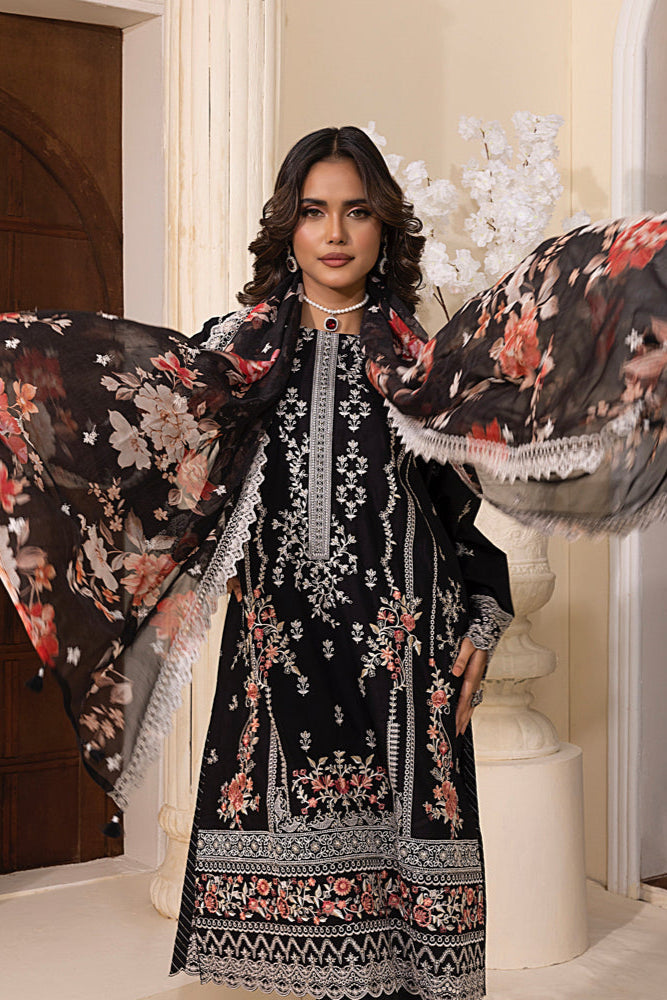 LSM | Embroidered and Printed Lawn | LG-RL-0059 by LSM - Designer Dress - Type: Ladies Clothes - Available at Libayah - 100% Original