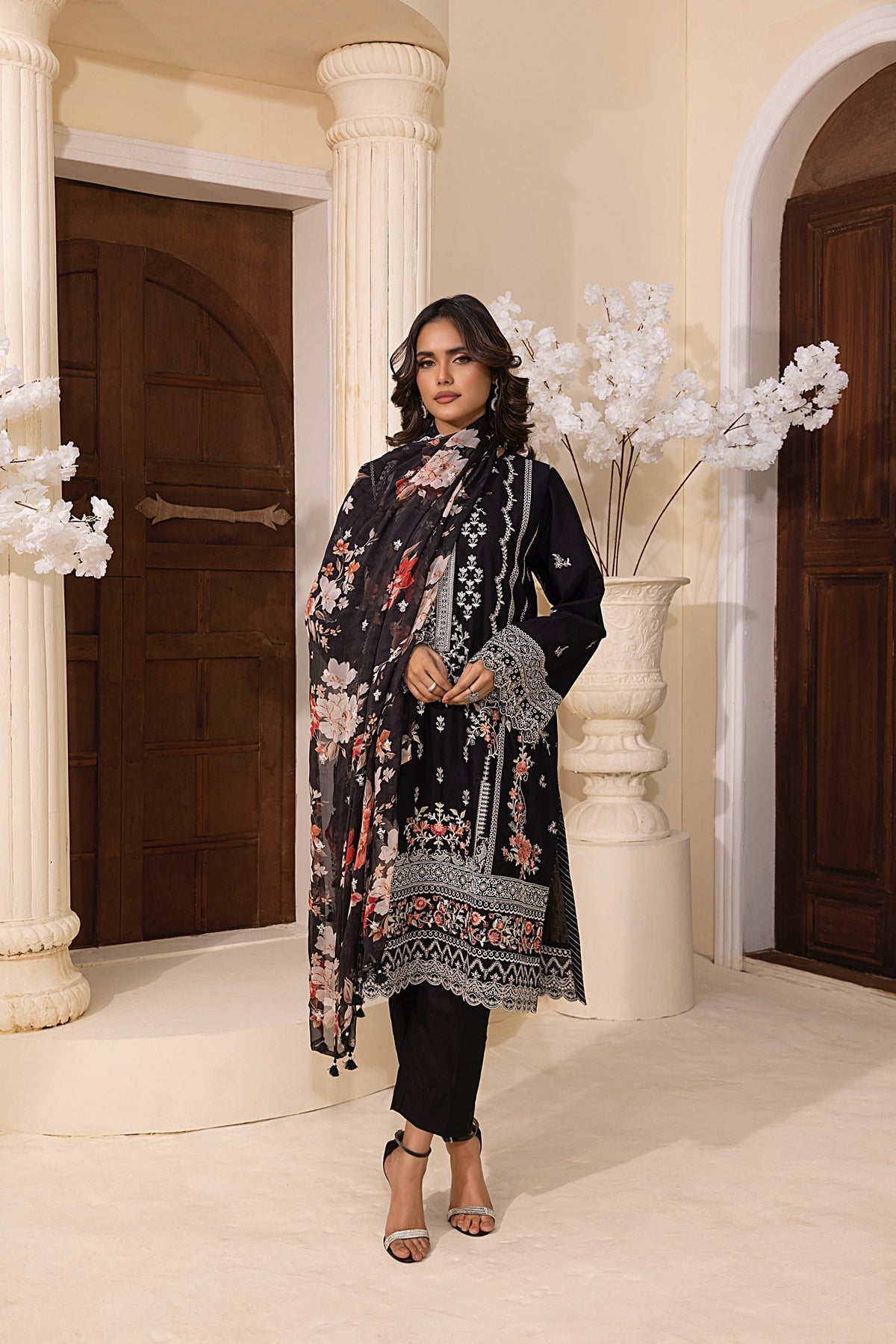 LSM | Embroidered and Printed Lawn | LG-RL-0059 by LSM - Designer Dress - Type: Ladies Clothes - Available at Libayah - 100% Original
