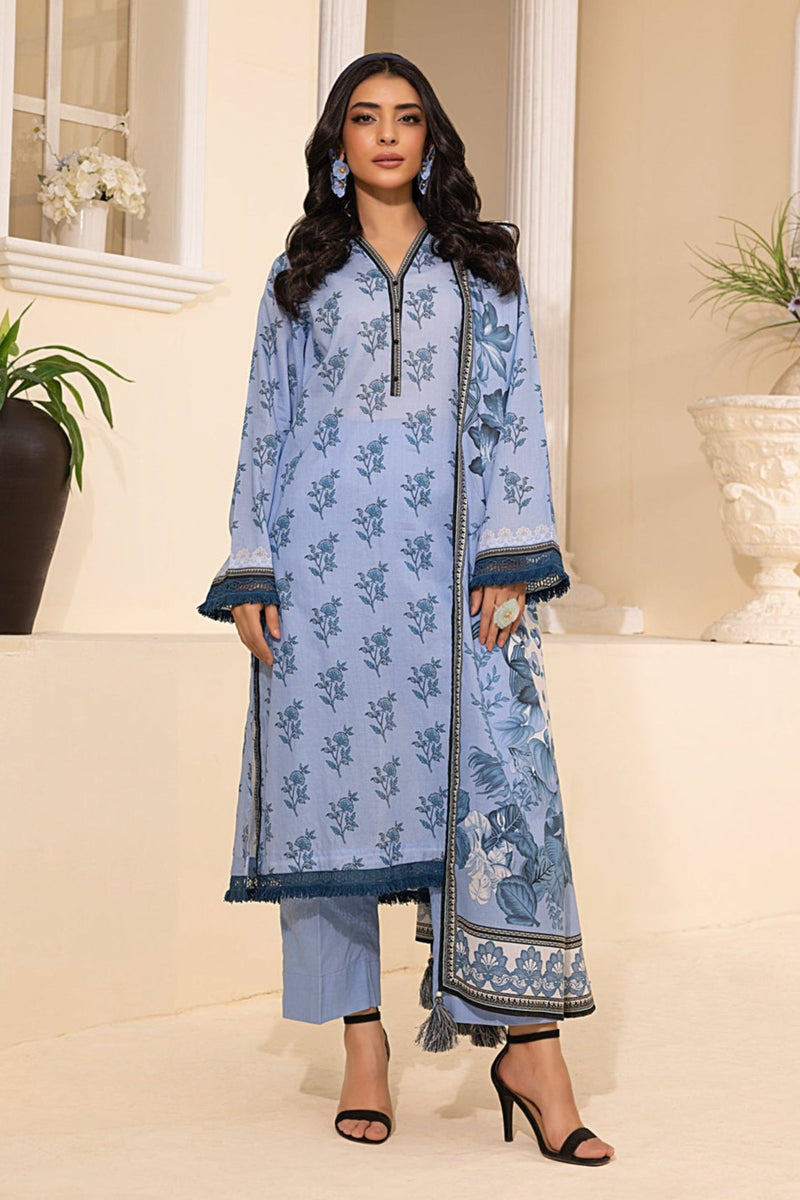 LSM | Embroidered and Printed Lawn | LG-MM-0244 by LSM - Designer Dress - Type: Ladies Clothes - Available at Libayah - 100% Original