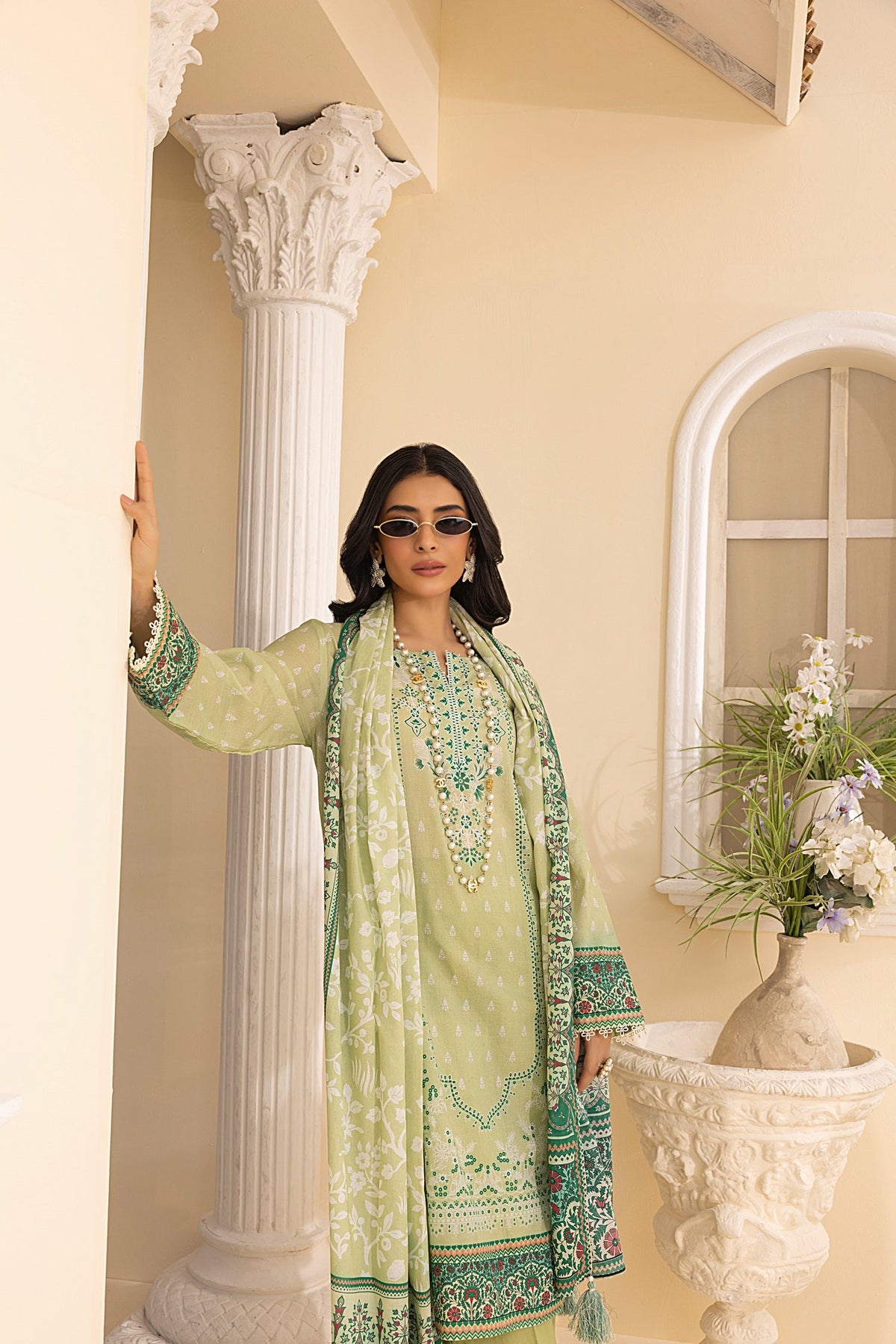 LSM | Embroidered and Printed Lawn | LG-MM-0246 by LSM - Designer Dress - Type: Ladies Clothes - Available at Libayah - 100% Original