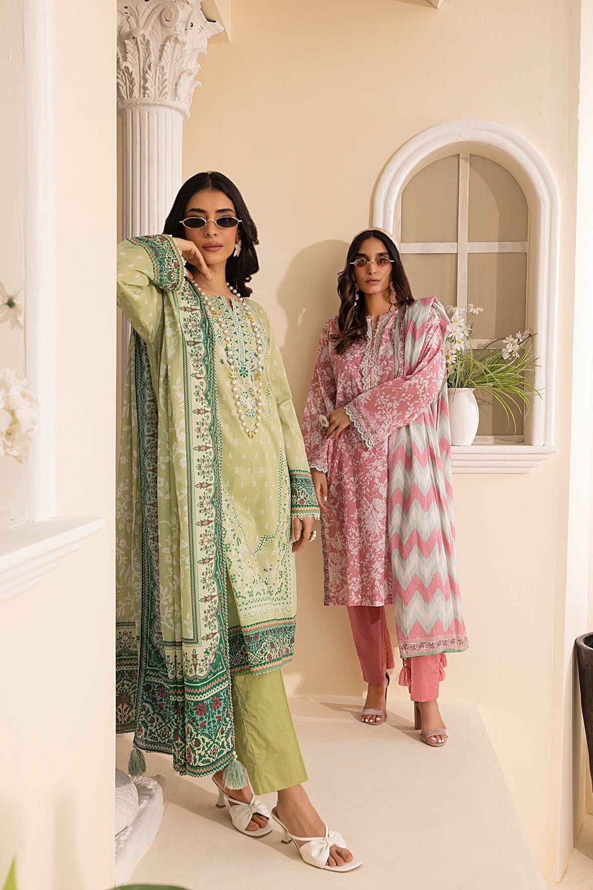 LSM | Embroidered and Printed Lawn | LG-MM-0247 by LSM - Designer Dress - Type: Ladies Clothes - Available at Libayah - 100% Original