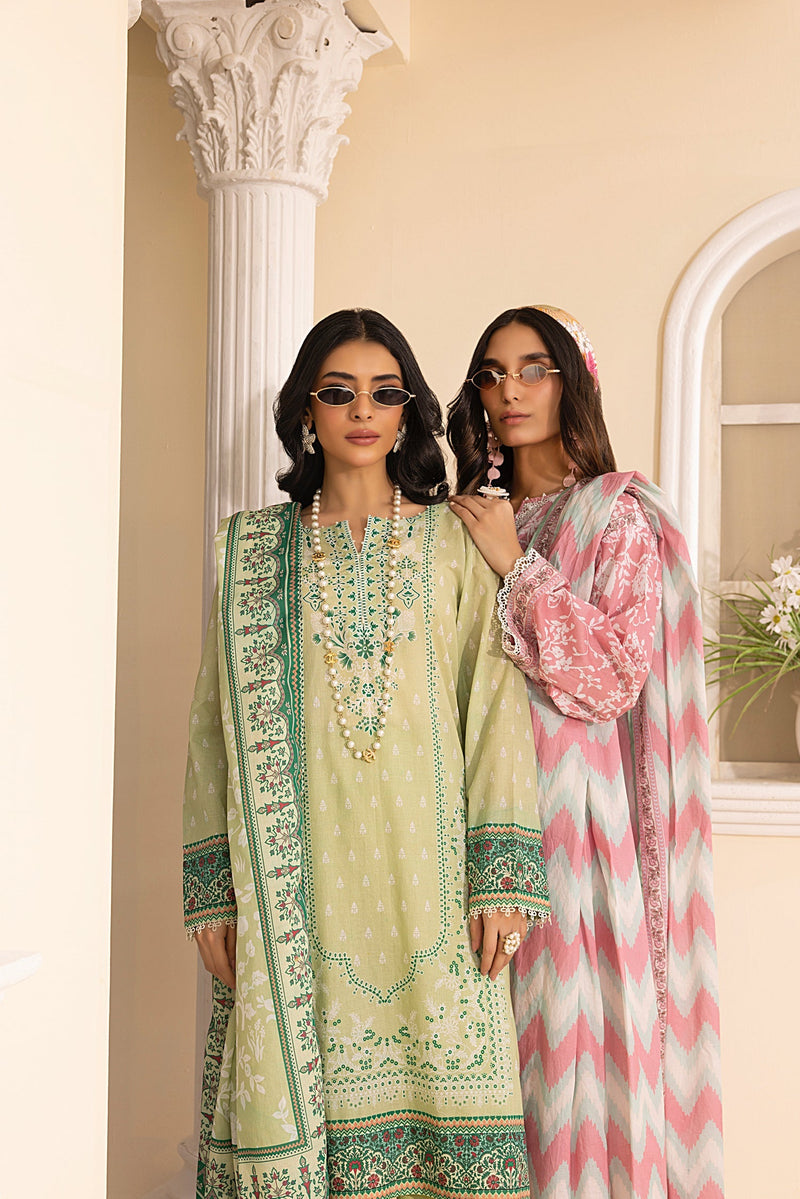 LSM | Embroidered and Printed Lawn | LG-MM-0247 by LSM - Designer Dress - Type: Ladies Clothes - Available at Libayah - 100% Original
