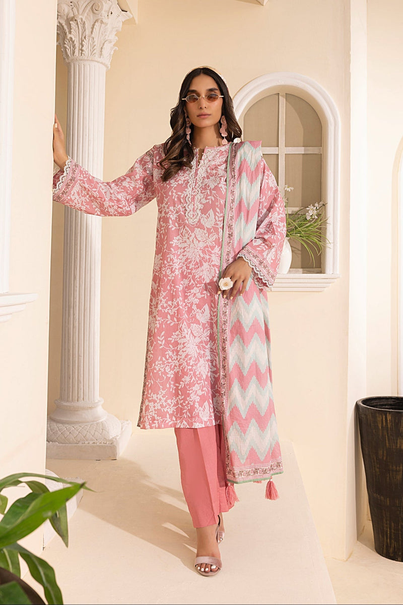 LSM | Embroidered and Printed Lawn | LG-MM-0247 by LSM - Designer Dress - Type: Ladies Clothes - Available at Libayah - 100% Original