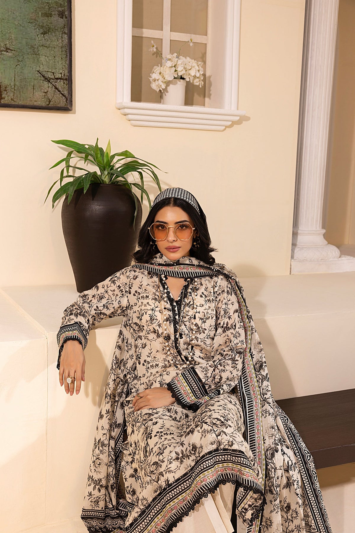 LSM | Embroidered and Printed Lawn | LG-MM-0248 by LSM - Designer Dress - Type: Ladies Clothes - Available at Libayah - 100% Original