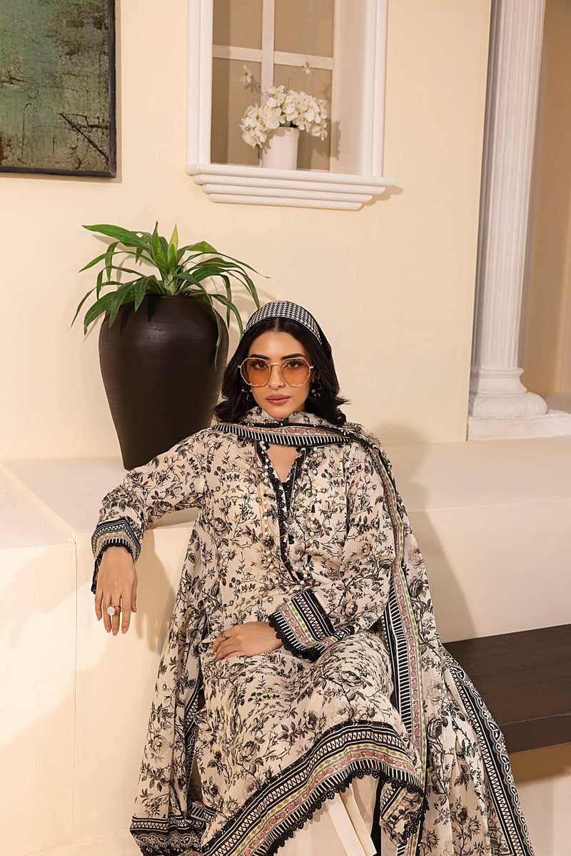 LSM | Embroidered and Printed Lawn | LG-MM-0248 by LSM - Designer Dress - Type: Ladies Clothes - Available at Libayah - 100% Original