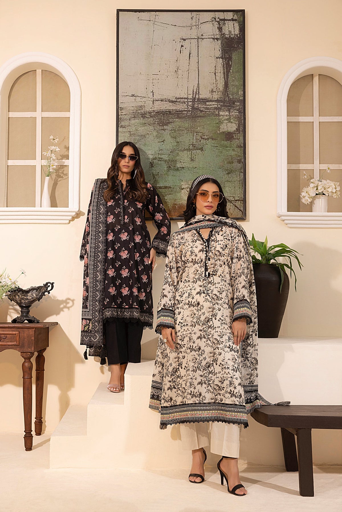 LSM | Embroidered and Printed Lawn | LG-MM-0248 by LSM - Designer Dress - Type: Ladies Clothes - Available at Libayah - 100% Original