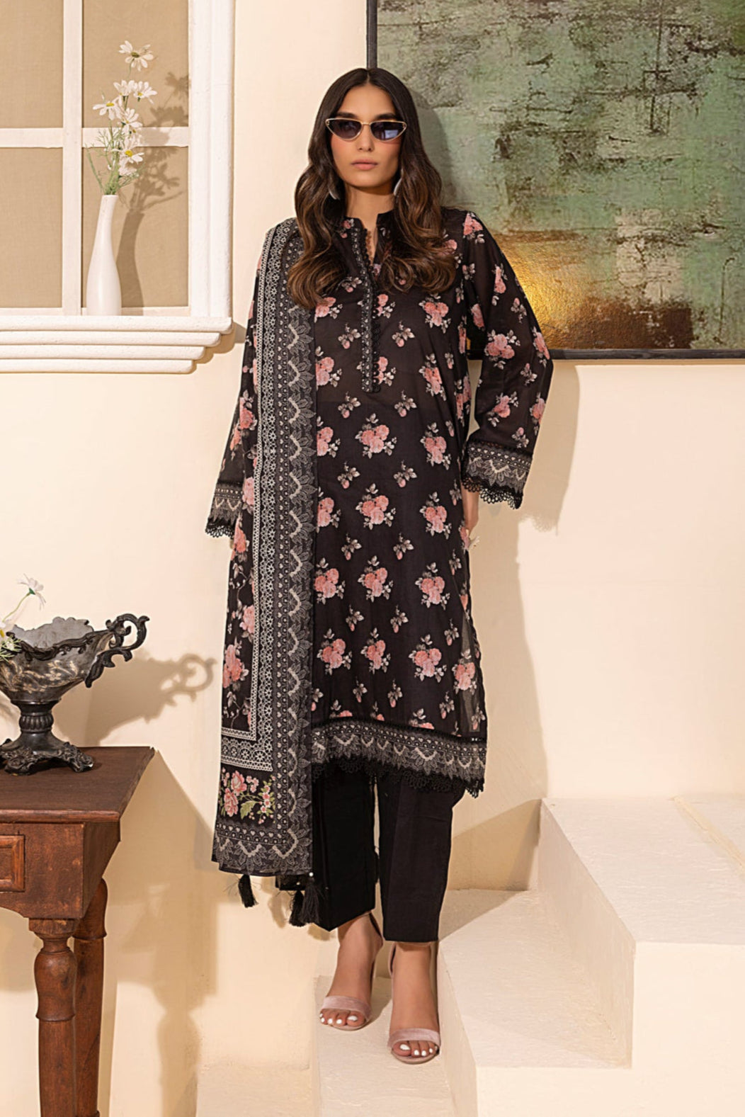 LSM | Embroidered and Printed Lawn | LG-MM-0249 by LSM - Designer Dress - Type: Ladies Clothes - Available at Libayah - 100% Original