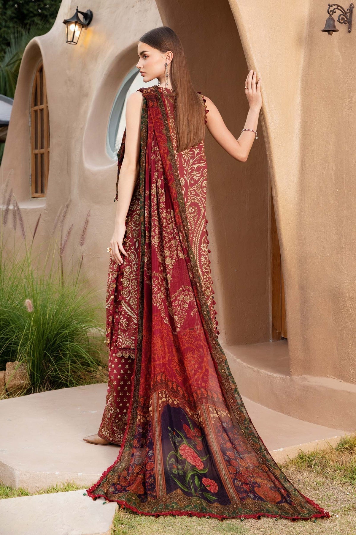Maria B | M Prints 25 | MPT-2512-A by Maria B - Designer Dress - Type: Ladies Clothes - Available at Libayah - 100% Original