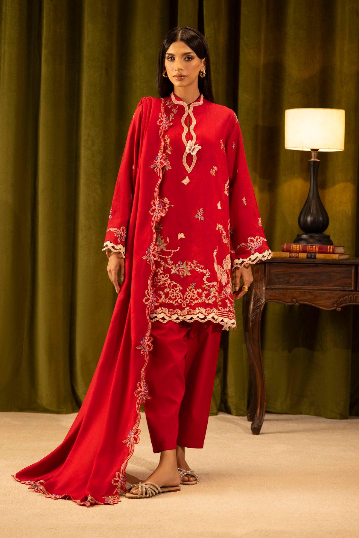 Sana Safinaz | Muzlin Winter 25 | 012B by Sana Safinaz - Designer Dress - Type : Ladies Clothes - Available at Libayah - 100% Original 