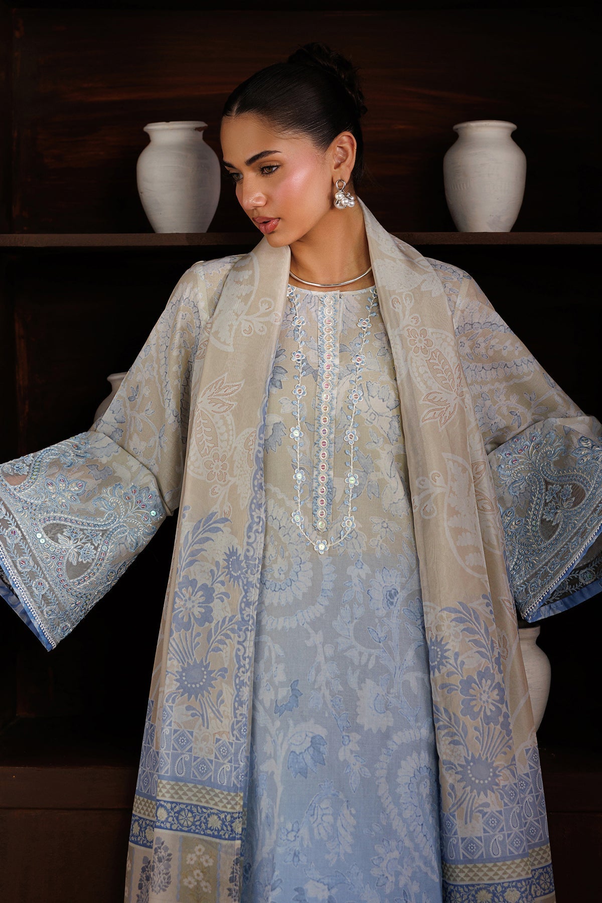 Baroque | Luxury Summer Pret | UF-4524 by Baroque - Designer Dress  - Type : Ladies Clothes - Available at Libayah - 100% Original 