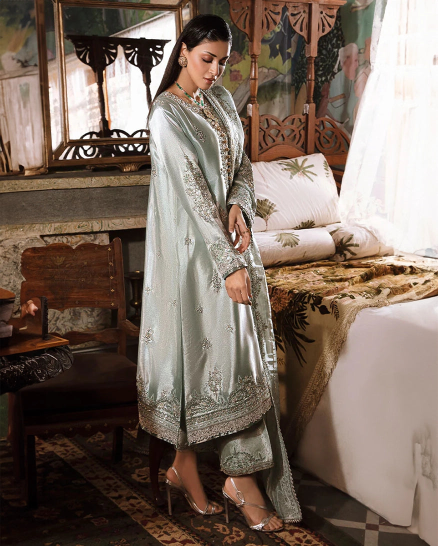 Mushq | Sunehri Lama Silk | Heer by Mushq - Designer Dress  - Type : Ladies Clothes - Available at Libayah - 100% Original 