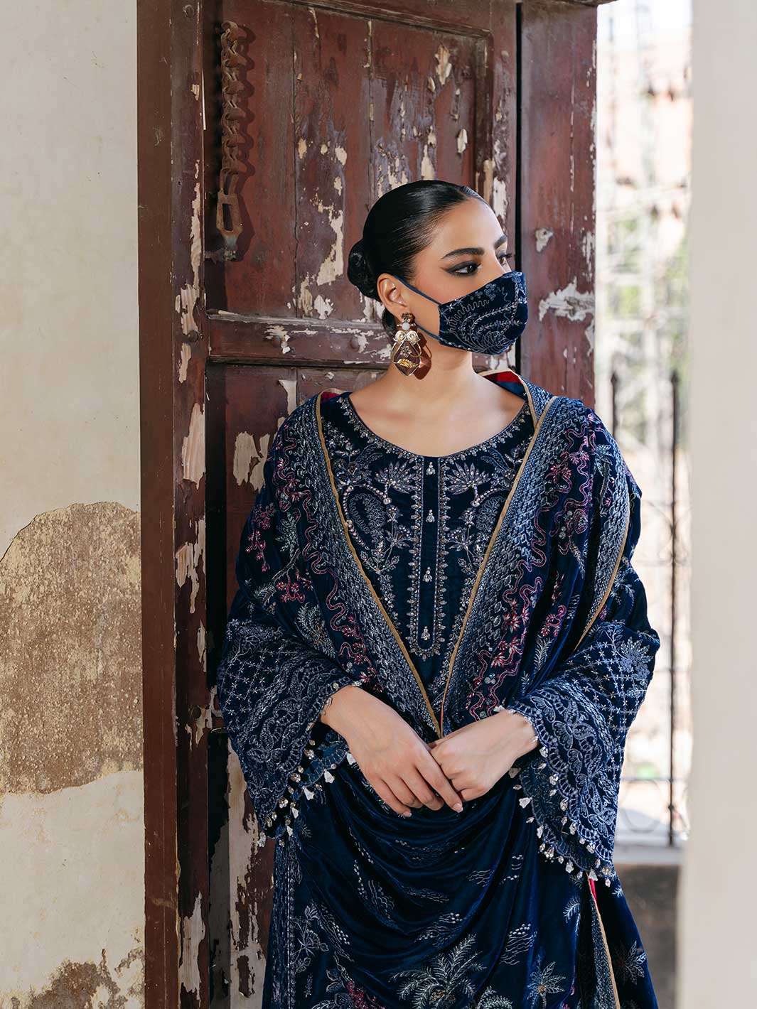 Flossie | Siara Velvet Formals | V-106 - A by Flossie - Designer Dress - Type: Ladies Clothes - Available at Libayah - 100% Original